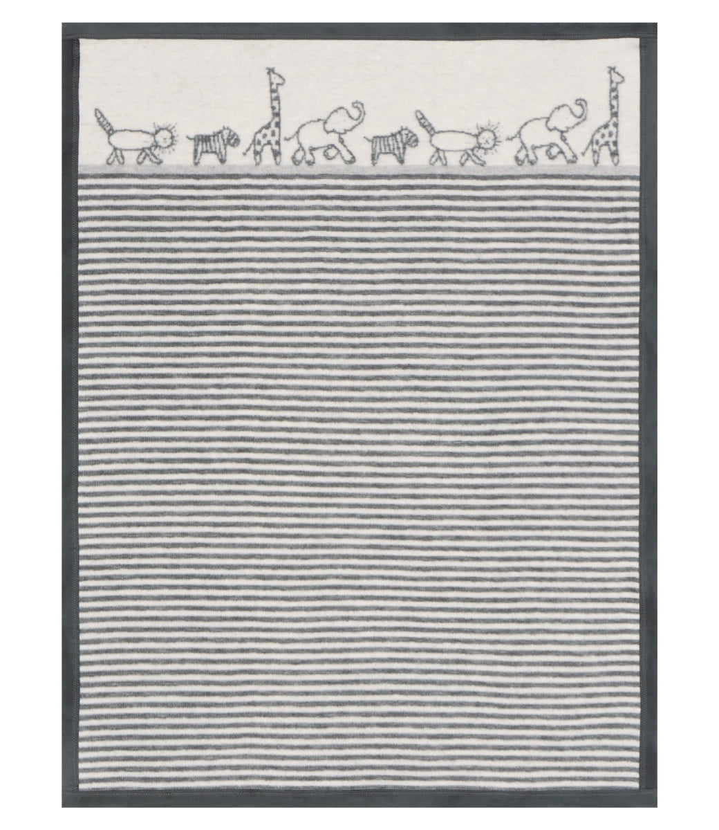 Jungle Walk Grey Mini Blanket - Soft & Cozy Throw for Travel, Camping, and Home Decor | Perfect for Sofa, Bed, and Outdoor Adventures