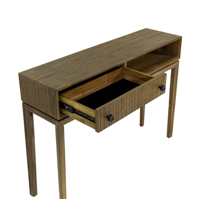 Modern Borgergade 43.5 Sofa Table - Solid Wood Chestnut Finish - Perfect for Living Room, Entryway, or Behind Couch Decor