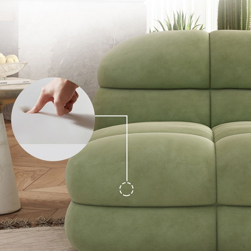 Luxury Bubble Puff Italian Sofa - Plush Comfortable Living Room Couch for Modern Home, Apartment & Lounge Decor