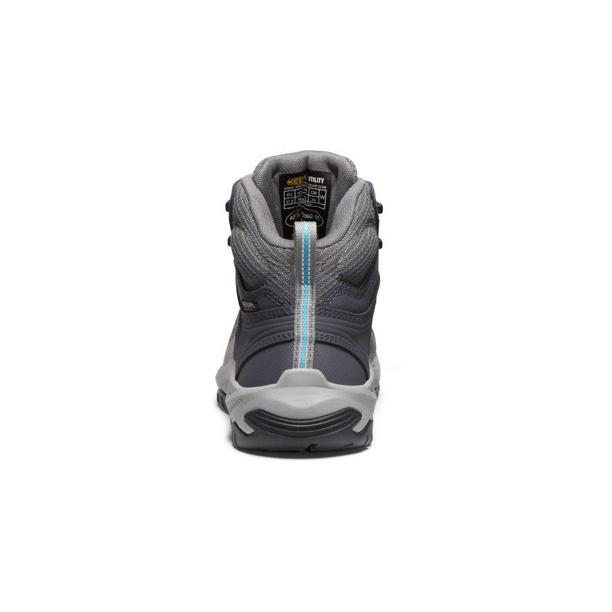 Women's Reno Waterproof Mid Soft Toe Work Boots - Magnet/Ipanema Colors | Slip-Resistant & Comfortable for Outdoor, Hiking & Construction Work