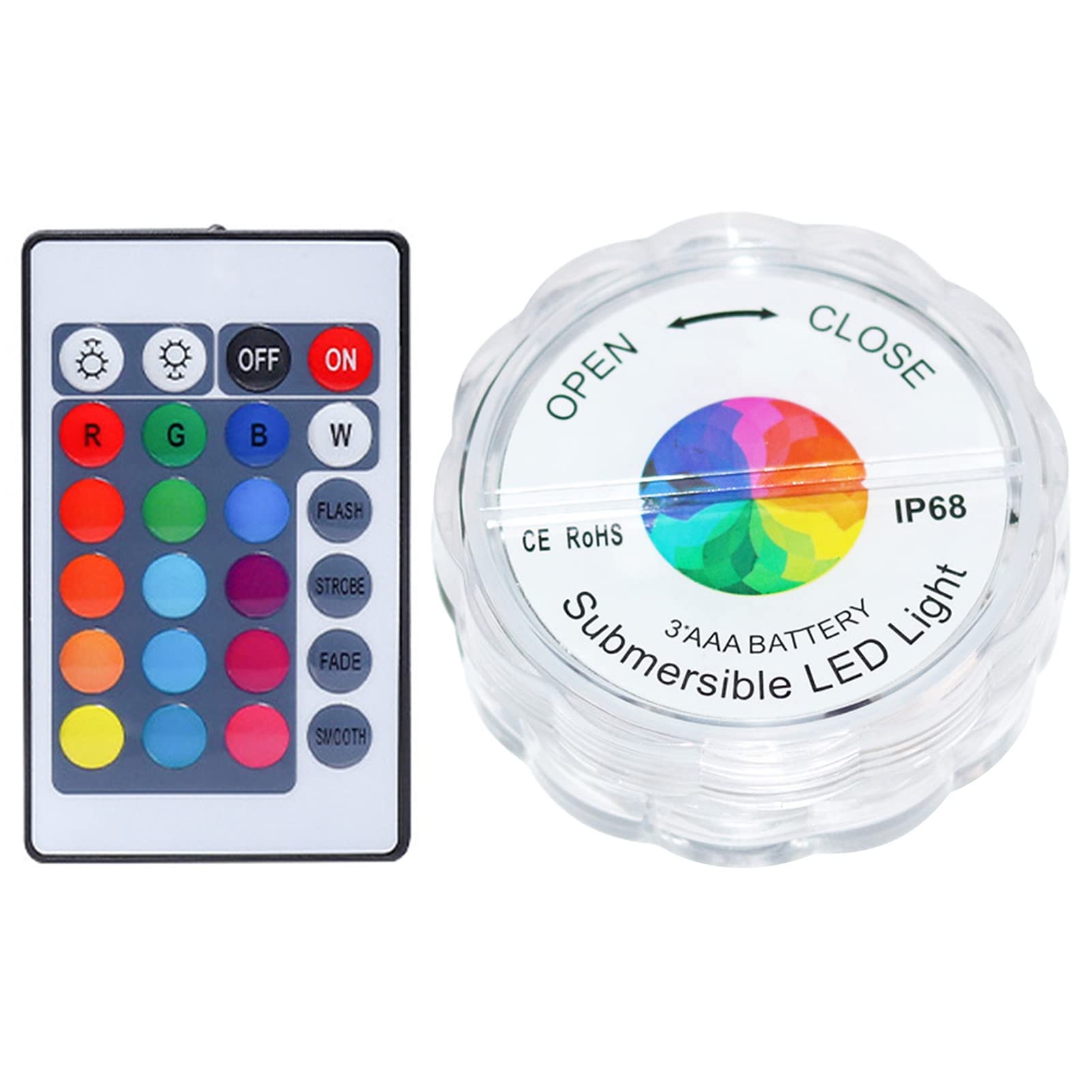 Areclern Battery Operated LED Pool Light - Waterproof Diving Light for Swimming Pools, Eco-Friendly Floating Lights for Parties, Night Swim & Underwater Decor