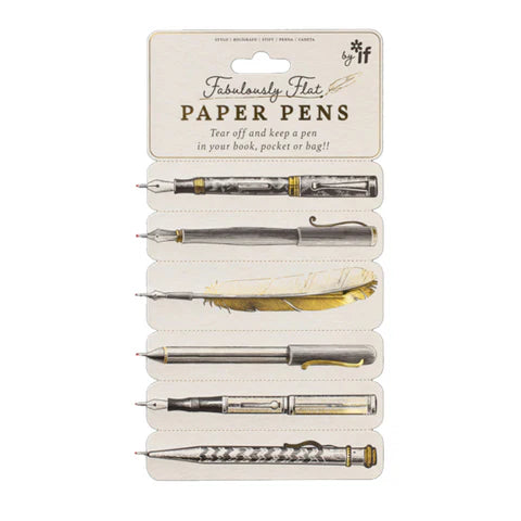 Premium Flat Paper Pens - Eco-Friendly, Lightweight & Smooth Writing - Perfect for Office, School & Travel Note-Taking