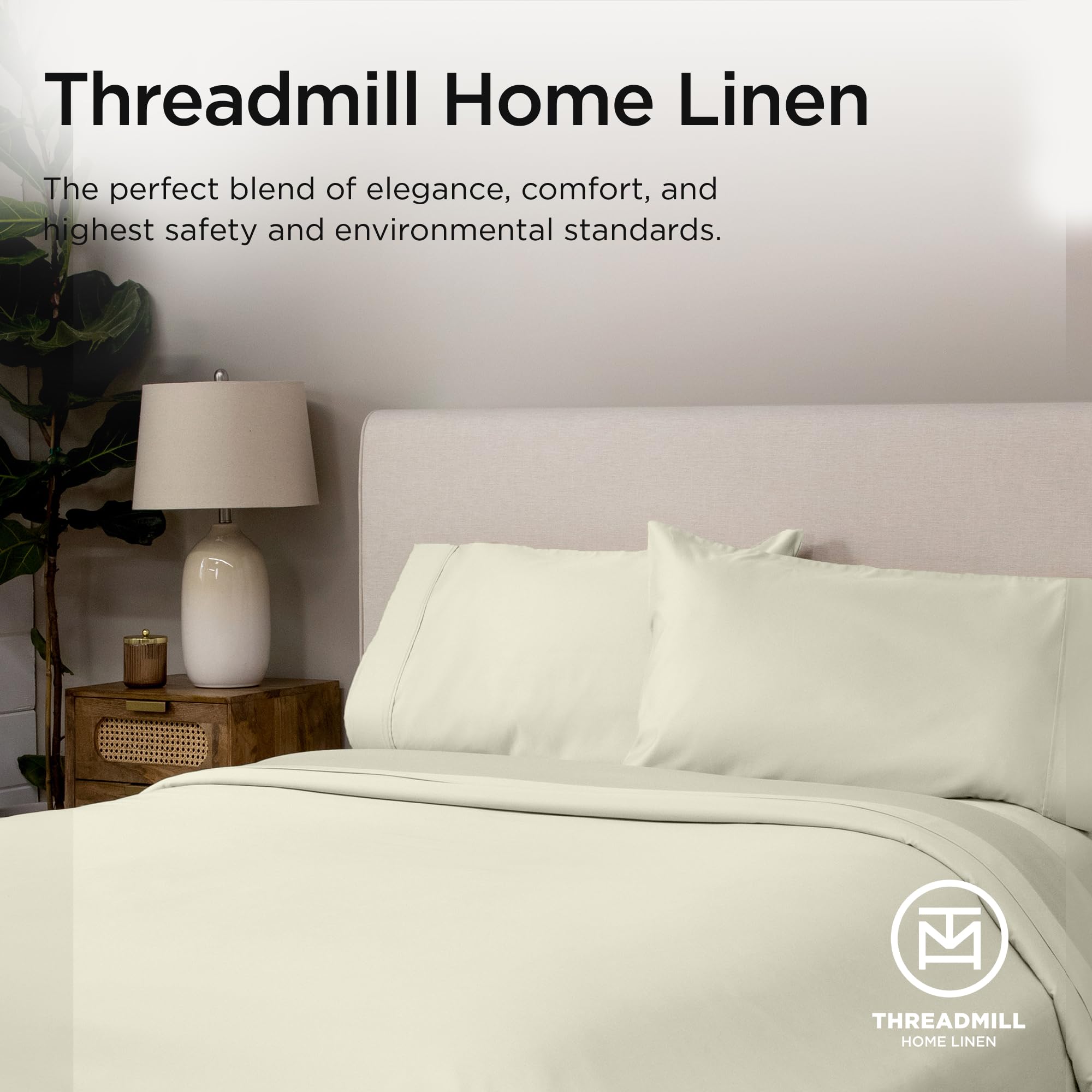 Luxury 100% Supima Cotton Sheets Queen Size - 1200 Thread Count 4-Piece Bed Sheet Set with Deep Pockets (Ivory) - 5-Star Hotel Quality for Ultimate Comfort - Perfect for Master Bedrooms, Guest Rooms & Luxury Hotels