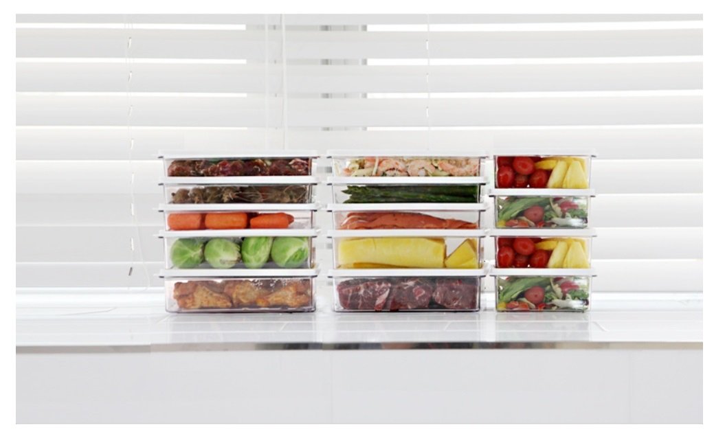 Refrigerator Organizer Set - 14-Piece Fridge & Freezer Storage Containers with Lids (M2 4P + L1 6P + L2 4P) | Space-Saving Kitchen Organization for Fresh Food Storage
