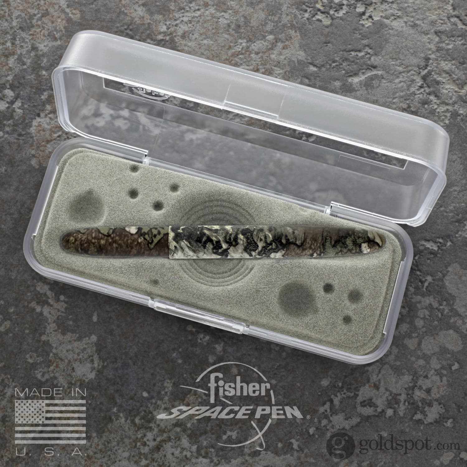 Fisher Space Pen Bullet Ballpoint Pen - TrueTimber Strata Camouflage Design - Compact, Refillable, All-Weather Writing - Perfect for Outdoor Adventures, Camping, Hiking & Everyday Carry (EDC)