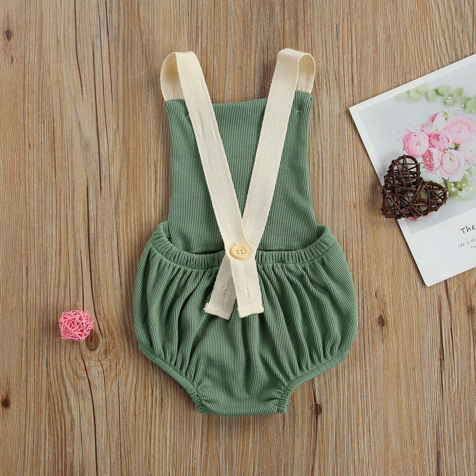 Baby Boys & Girls Sleeveless Rainbow Knitted Romper - Newborn Infant One-Piece Bodysuit with Suspenders | Soft Cotton Jumpsuit for Playtime, Photo Shoots & Summer Outings
