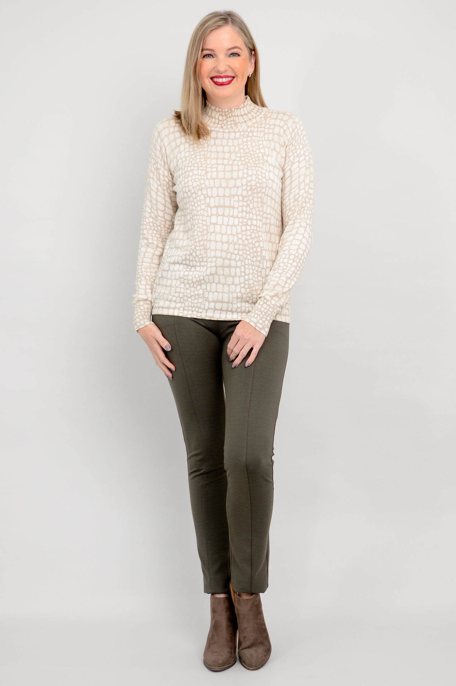 Cameron Sweater | Croco Tana Bamboo Cotton Blend | Cozy & Stylish Pullover | Perfect for Fall & Winter Outfits | Final Sale