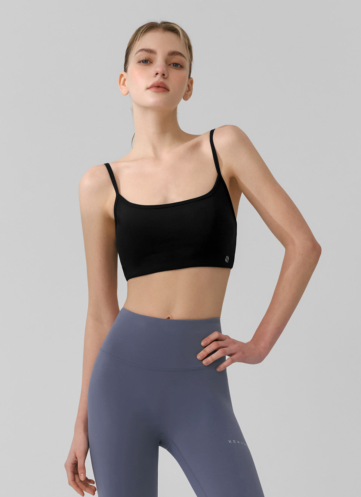 Black Label Power Rise Back Twist Bra Top - High Support Sports Bra for Yoga, Running & Workouts - Comfortable & Stylish Activewear for Women