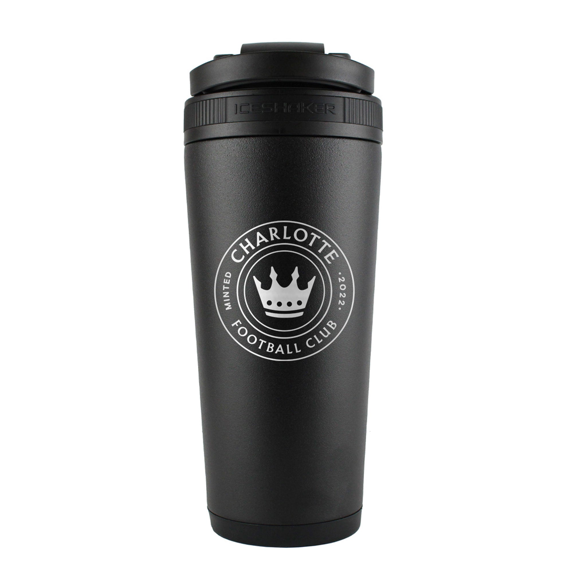 Official Charlotte FC 26oz Insulated Stainless Steel Water Bottle with Lid - Black | Perfect for Gym, Workouts, Sports & Outdoor Activities