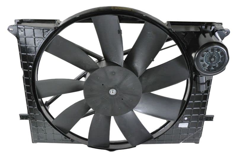 High-Performance Radiator Cooling Fan Assembly for 2000-2001 Mercedes-Benz CL500, CL55 AMG, S430, S500, S55 AMG - Direct Replacement Part MB3115113 - Perfect for Engine Overheating Prevention & Summer Driving