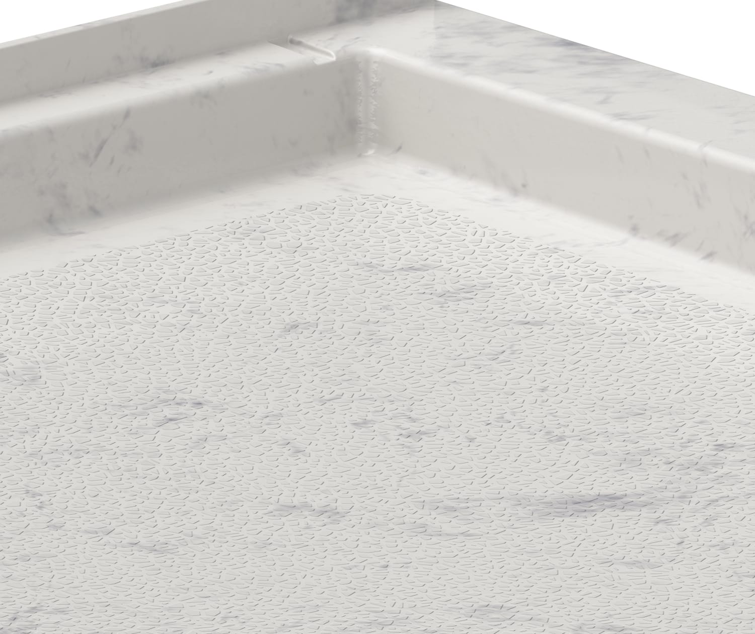 36 x 36 Swanstone Single Threshold Shower Pan - Durable & Slip-Resistant Bathroom Floor Base for Easy Installation | Perfect for Home Renovation & ADA Compliant Showers