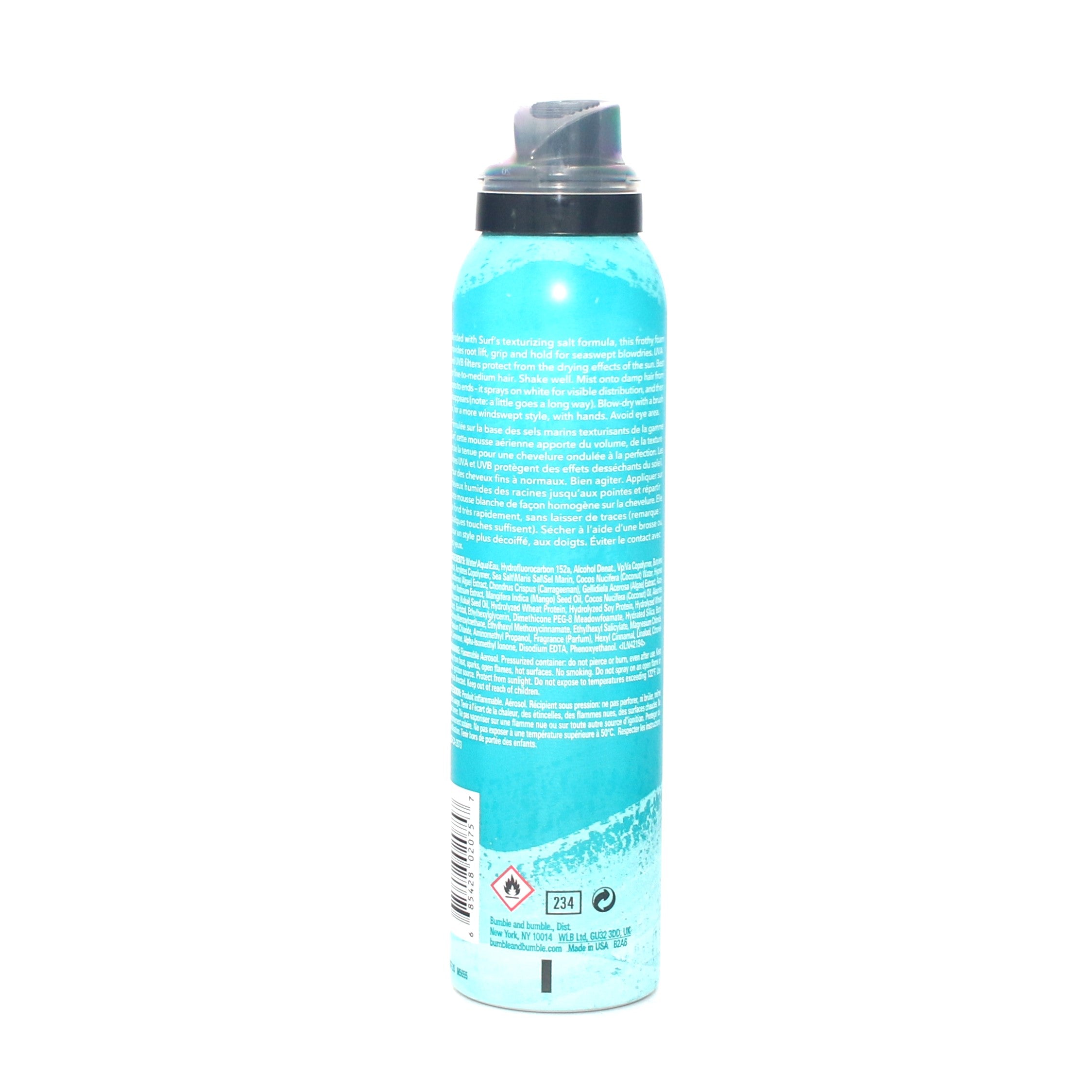 Bumble and Bumble Surf Foam Spray Blow Dry Mousse 4 oz - Volumizing & Texturizing Hair Styler for Beach Waves & Effortless Blowouts - Perfect for Everyday Styling & Special Occasions