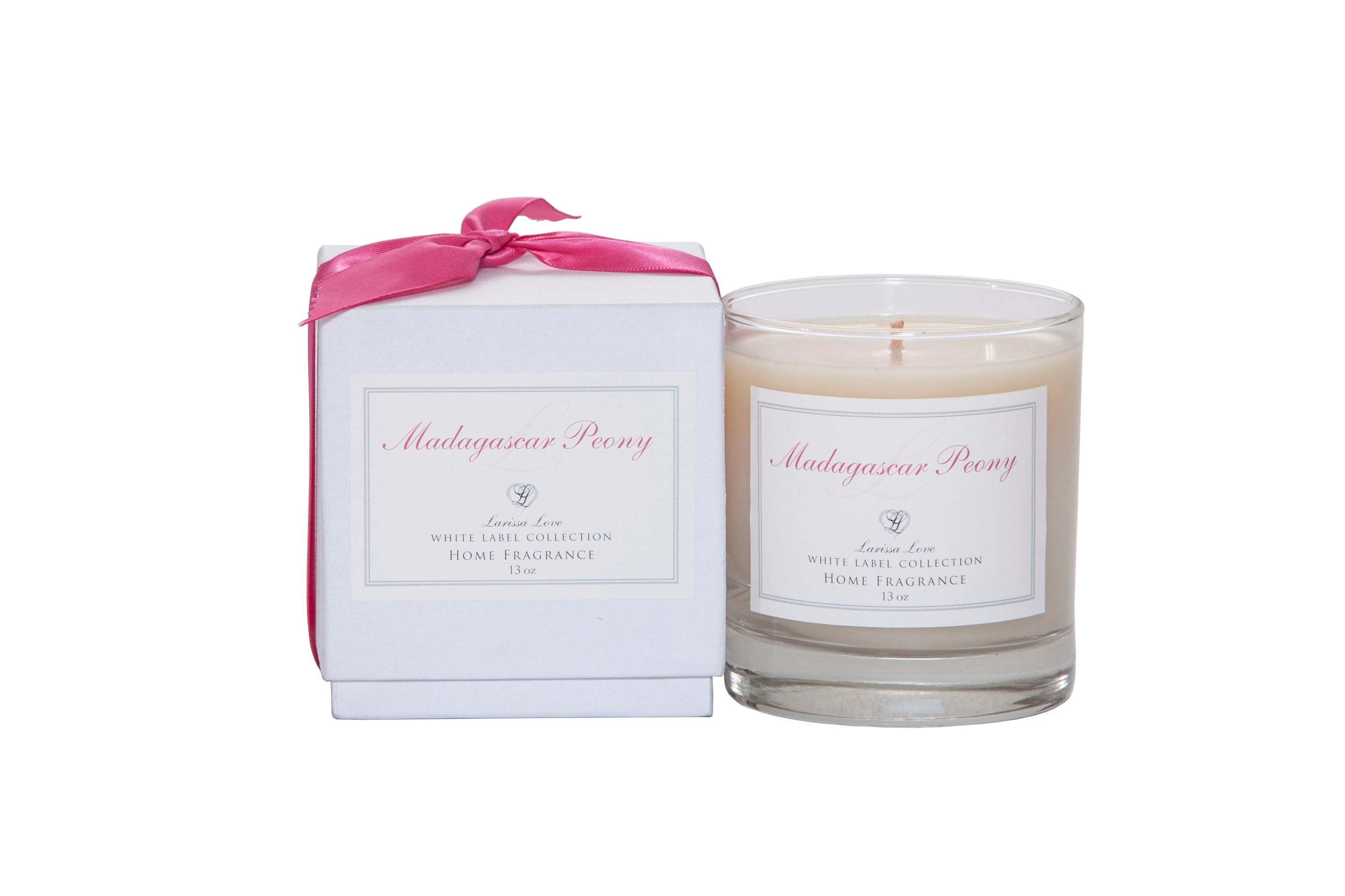 Premium Madagascar Peony Scented Candle Gift Box - Handmade Soy Wax Candle for Home, Spa, Wedding & Relaxation - Long Lasting Fragrance for Aromatherapy & Decor