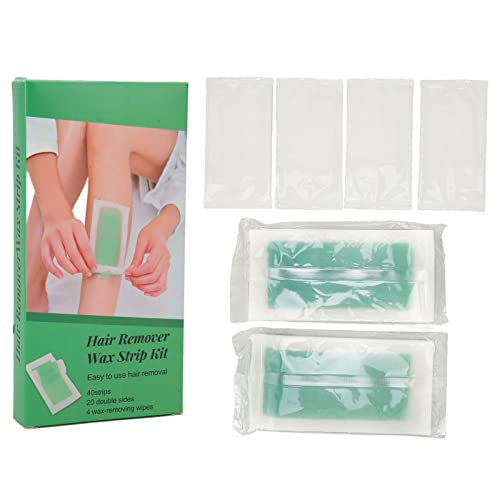 Body Wax Strips for Hair Removal - Gentle & Portable Cold Wax Strips for Legs, Armpits, Lips | Painless & Effective At-Home Waxing Kit for Smooth Skin