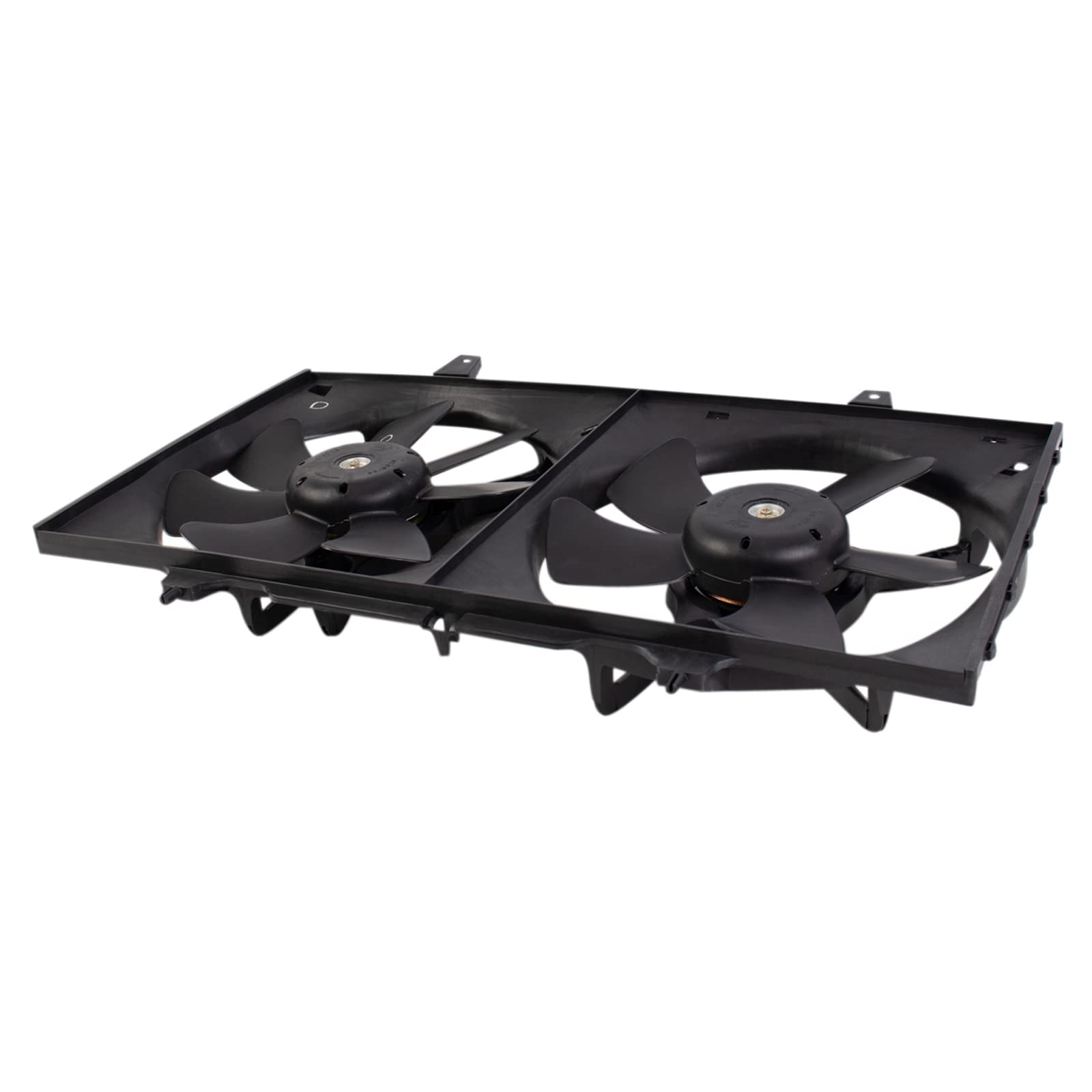 TRQ Radiator Dual Cooling Fan Assembly for 1998-2001 Nissan Altima - Replacement Part NI3115105 - Perfect for Engine Overheating Prevention & Summer Driving