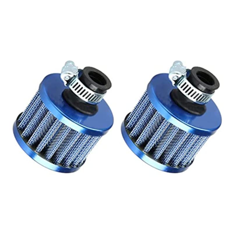 High Performance Universal Air Filter - Cold Air Intake Filter & Turbo Vent Breather (Black/Blue) for Improved Engine Efficiency - Perfect for Racing, Off-Road & Daily Driving