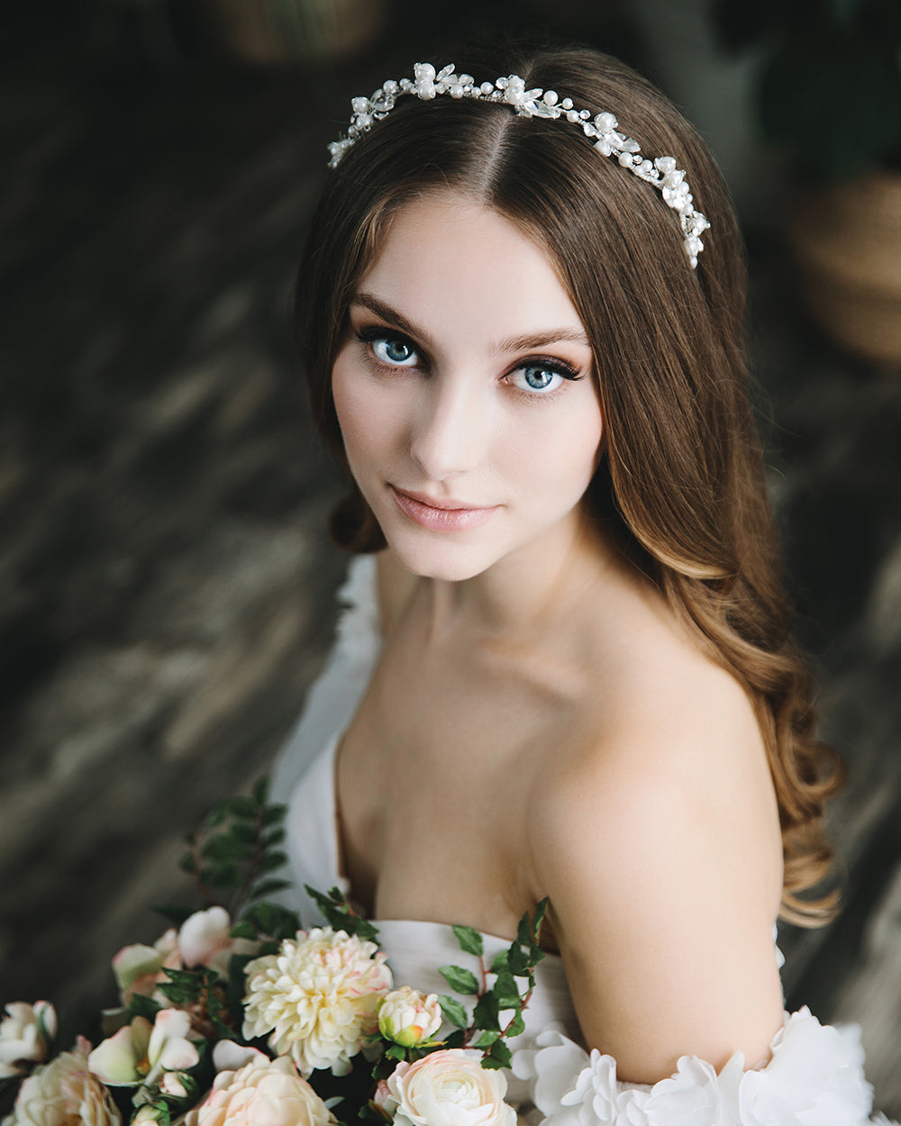 Samantha Pearl Headband for Women - Elegant Crystal Hair Accessory for Weddings, Parties & Special Occasions