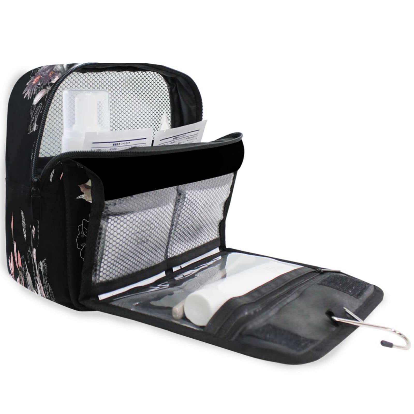 Waterproof Travel Toiletry Bag for Women - Portable Cosmetic Organizer for Shower & Makeup