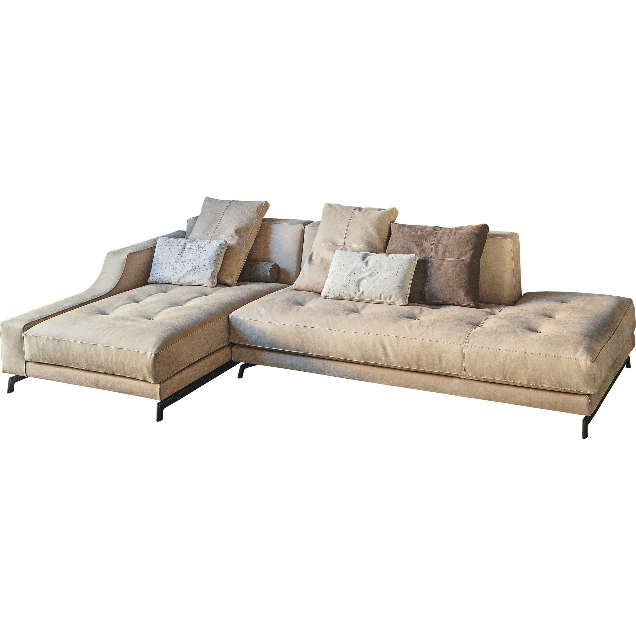 310 Identity End Element with Chaise - Modern Sectional Sofa for Living Room, Lounge & Home Theater Comfort