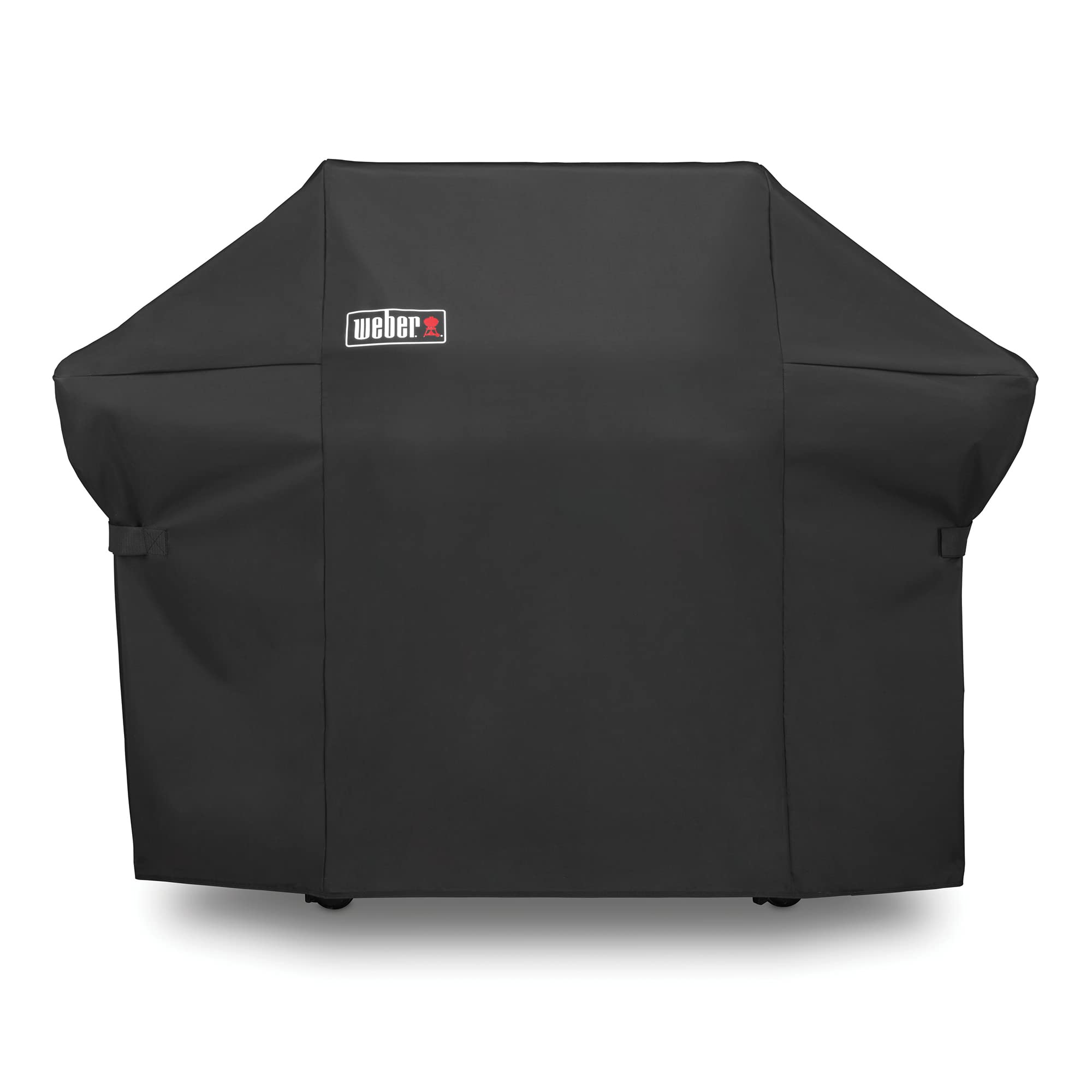Weber Summit 400-Series Gas Grill Cover with Storage Bag - Heavy Duty Waterproof BBQ Grill Cover for Outdoor Protection - Black (Fits Summit S-420, S-440, S-460) - Perfect for Patio, Backyard & Camping Use