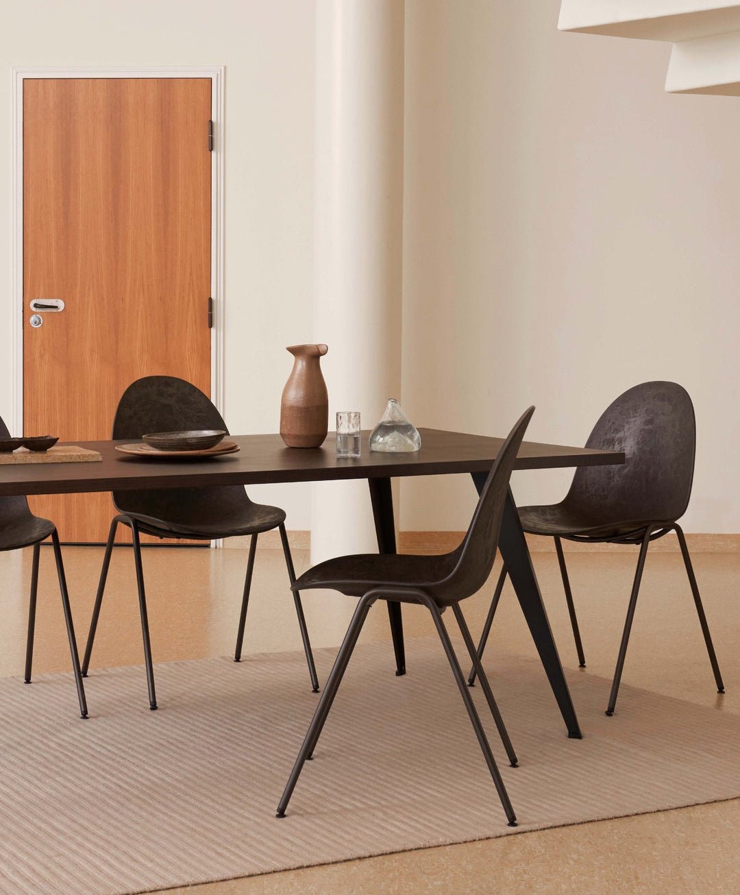 Eternity Side Chair by Mater - Modern Dining Chair for Kitchen, Living Room & Office - Sustainable Wooden Accent Chair with Ergonomic Design