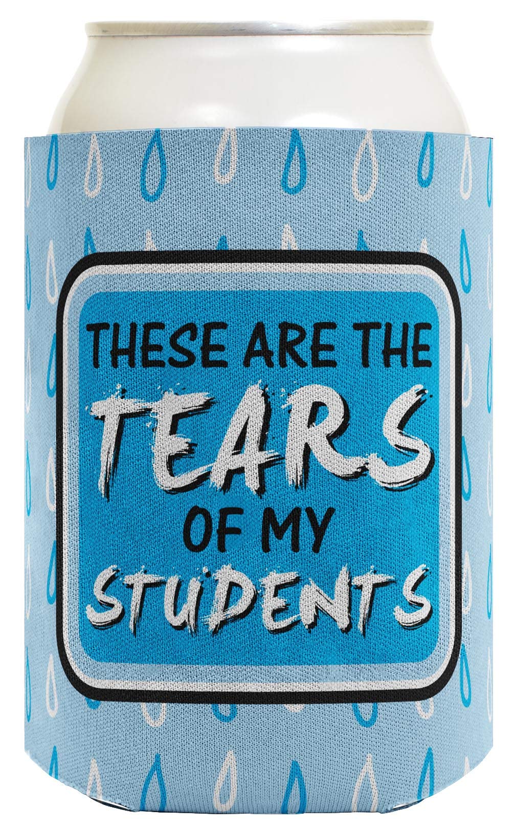 96-Pack Teacher Appreciation Gifts - Funny 'These Are The Tears of My Students' Can Coolers for Drinks | Perfect for Classroom Parties, End of Year Gifts & Teacher Thank You Presents