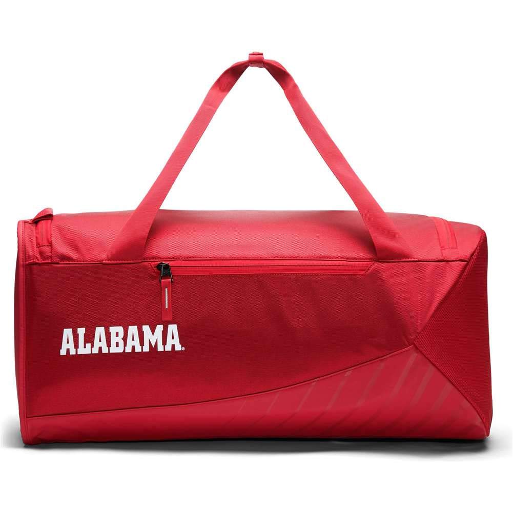 Nike Alabama Crimson Tide Vapor Power Duffel Bag - Large Gym Bag for Men & Women, Durable Sports Duffel with Shoulder Strap - Perfect for Travel, Workout, Football Games & College Campus Use