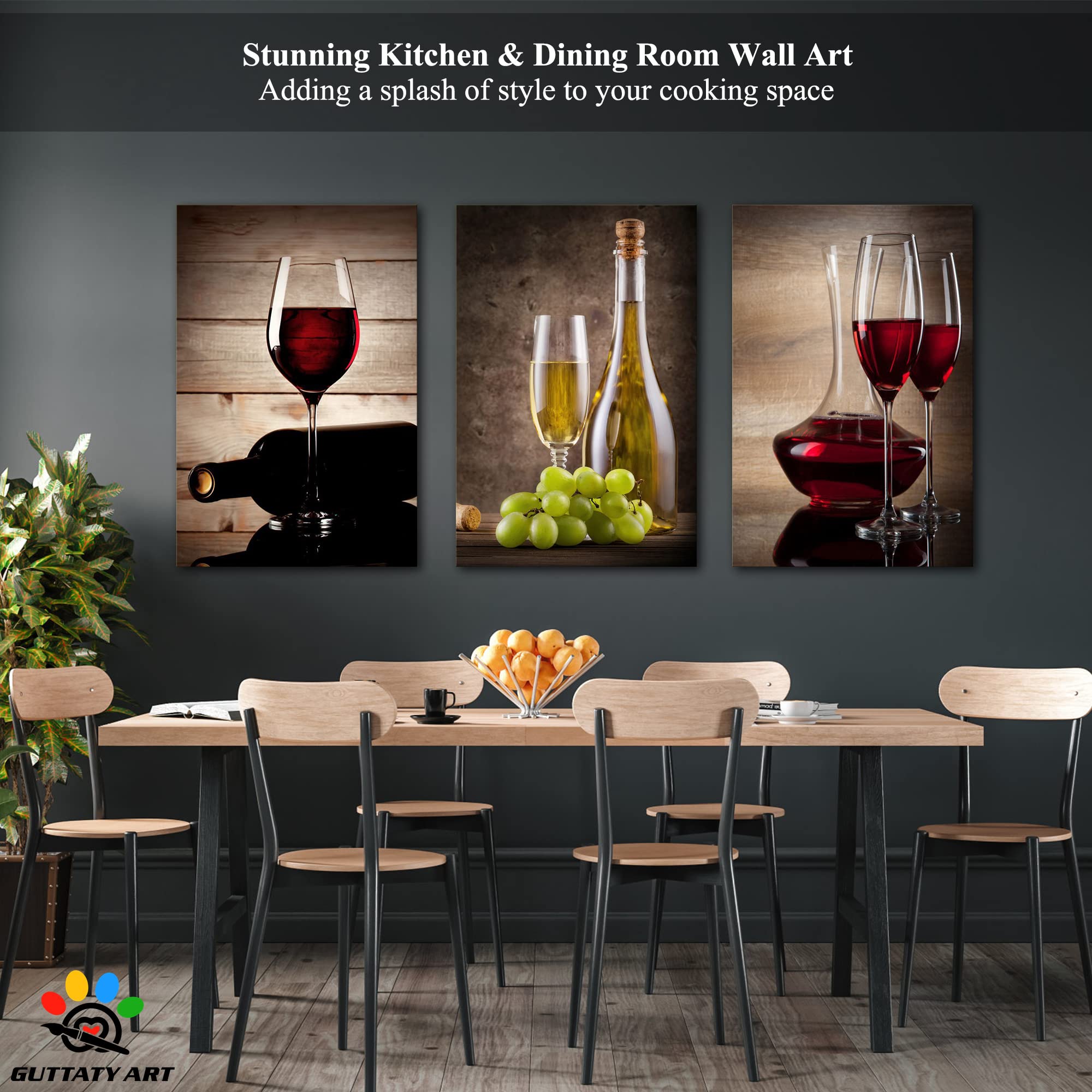 GUTTATY Modern Canvas Wall Art Set - 24