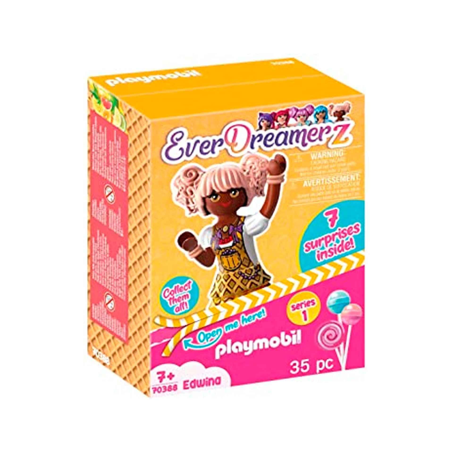 Playmobil EverDreamerz Edwina Doll with Heart Waffle Charm & 7 Surprises - Perfect for Kids' Imaginative Play, Collectible Toy Gift for Girls & Boys