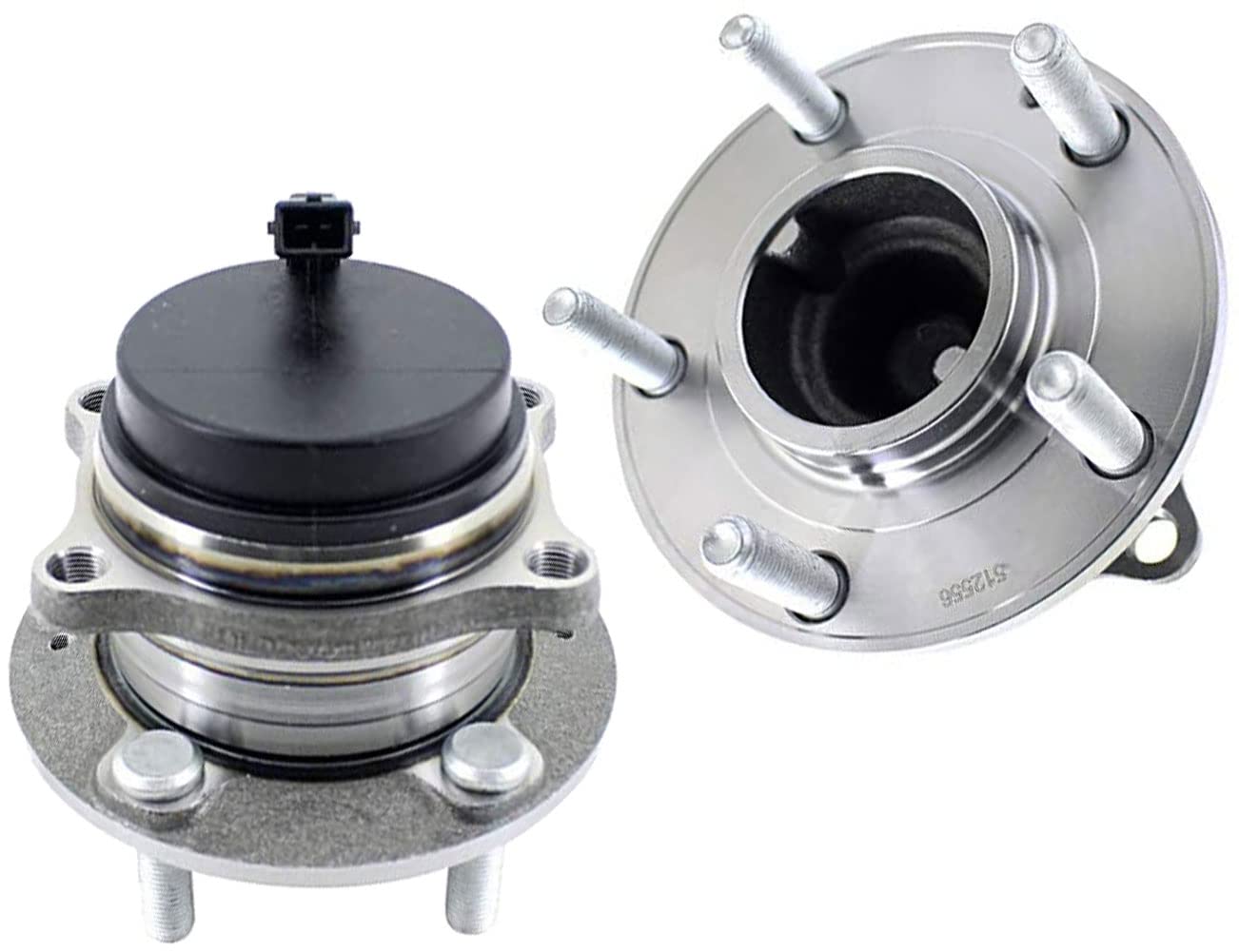 512556 Rear Wheel Bearing Hub Assembly 5 Lug - Compatible with Kia Sedona 2015-2019 | Low Runout Design | 2 Pack Set | Perfect for Smooth Ride & Long-Lasting Performance