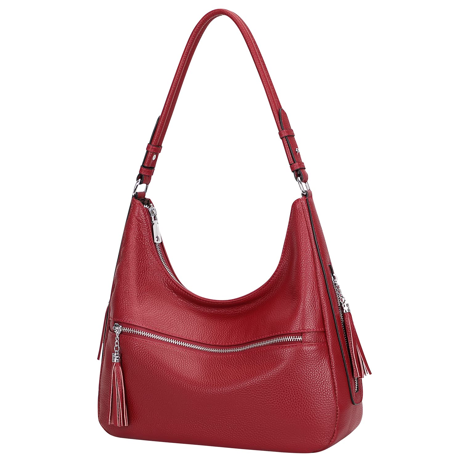 Genuine Leather Hobo Bags for Women - Soft Medium Shoulder Purse & Handbag - Perfect for Casual Outings, Work & Travel Accessories