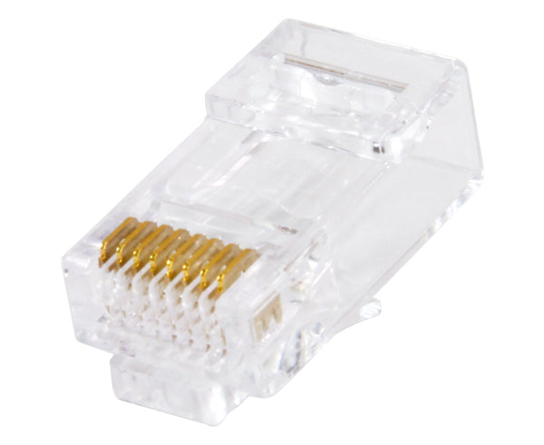CAT6 Easy Feed RJ45 Connector for Ethernet Cables Under 6.5mm OD - Ideal for Network Installations, Home Office & Data Centers