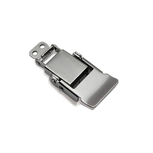 1PCS Stainless Steel Elastic Damping Buckle - Secure Lock Hasp for Wooden Boxes, Medical Cases & Storage Containers | Durable Metal Box Latch for Home, Office & Travel Use