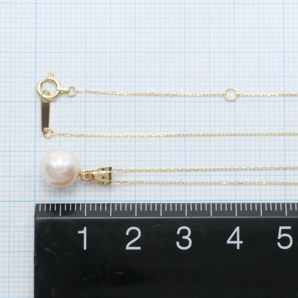 18K Yellow Gold Pearl Necklace for Women - Elegant Pearl Jewelry Gift for Brides, Anniversary & Special Occasions