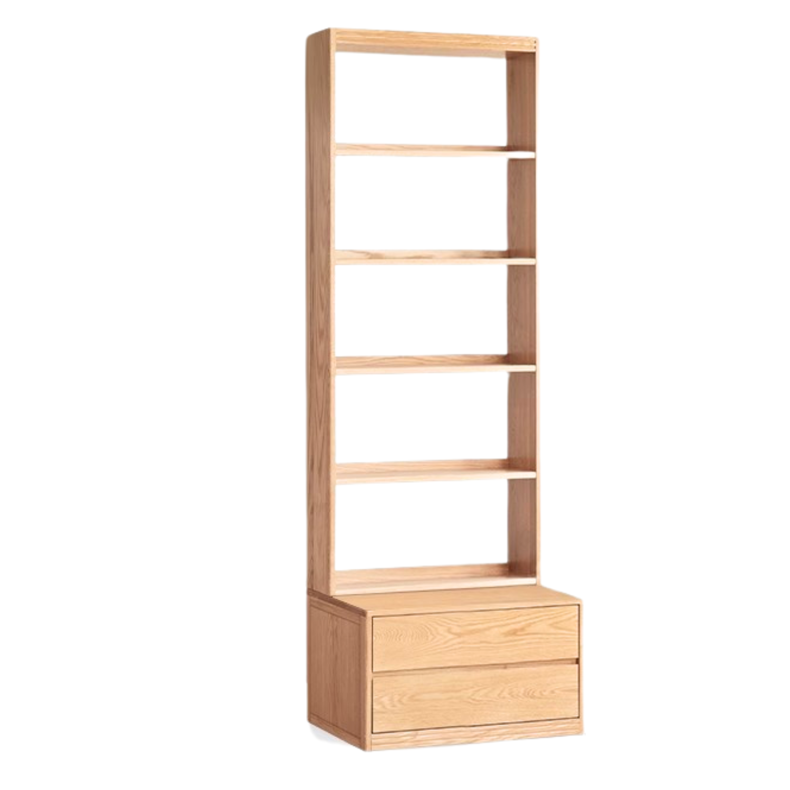 23.6x20.9x85.4 inch / 60x53x217 сm / Natural Wood Color / Bookcase