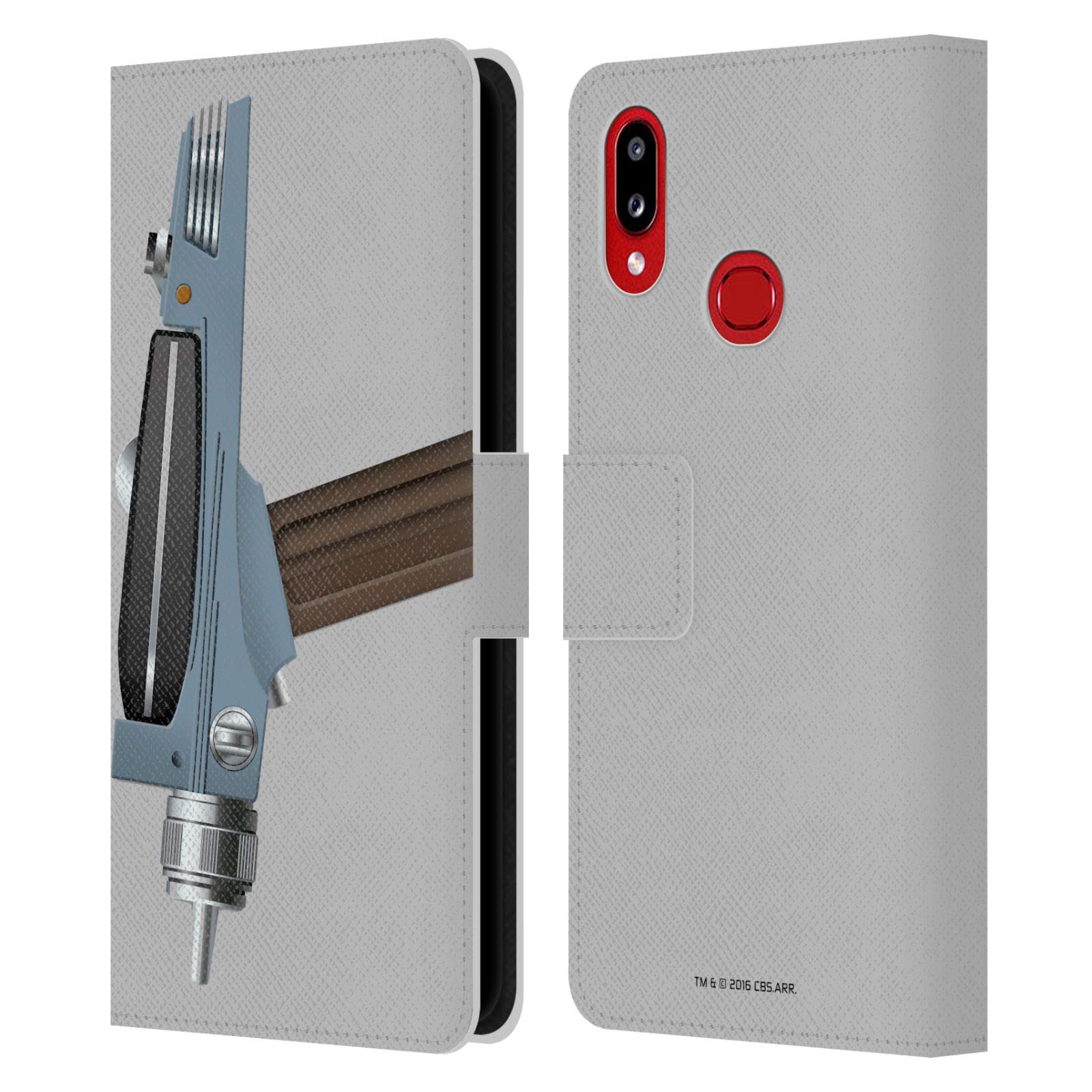 **Officially Licensed Star Trek Pistol Phaser Leather Wallet Case for Samsung Galaxy A10s (2019) - Sci-Fi Gadget Cover for Fans & Daily Use**
