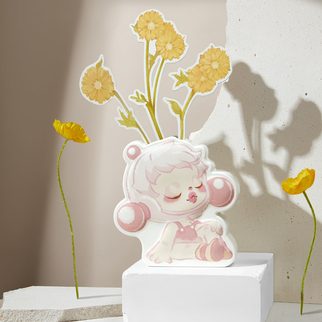 POP MART SKULLPANDA The Warmth Series Emotional Vase - Cute Home Decor for Living Room, Bedroom & Office | Perfect Gift for Collectors & Anime Fans