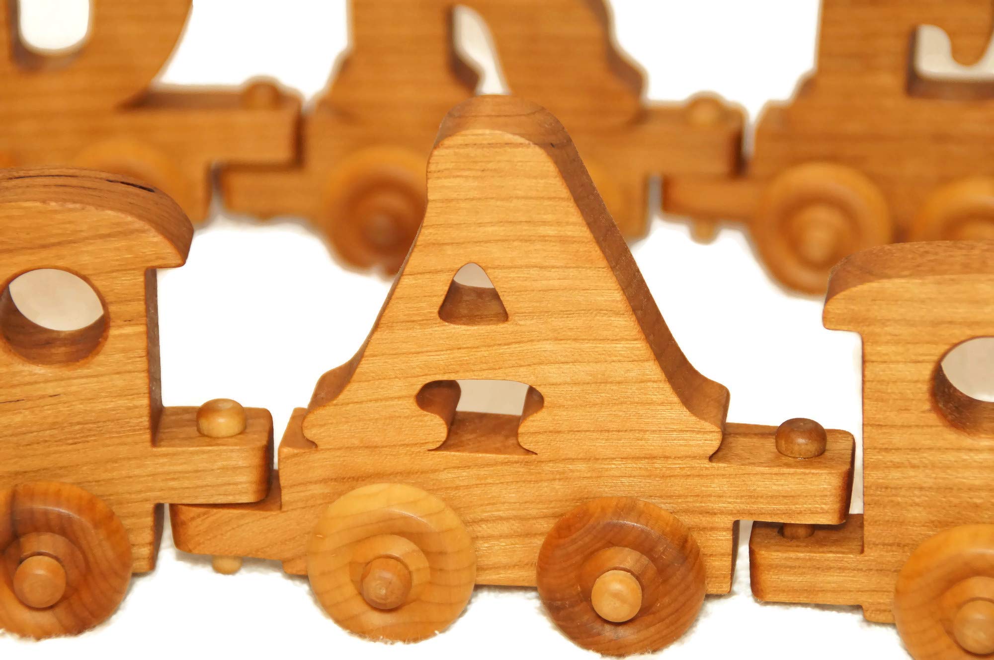 Little Wooden Wonders Wooden Toy Train Set for Kids - Eco-Friendly & Safe Wooden Railway Toys for Toddlers | Perfect for Birthday Gifts & Pretend Play