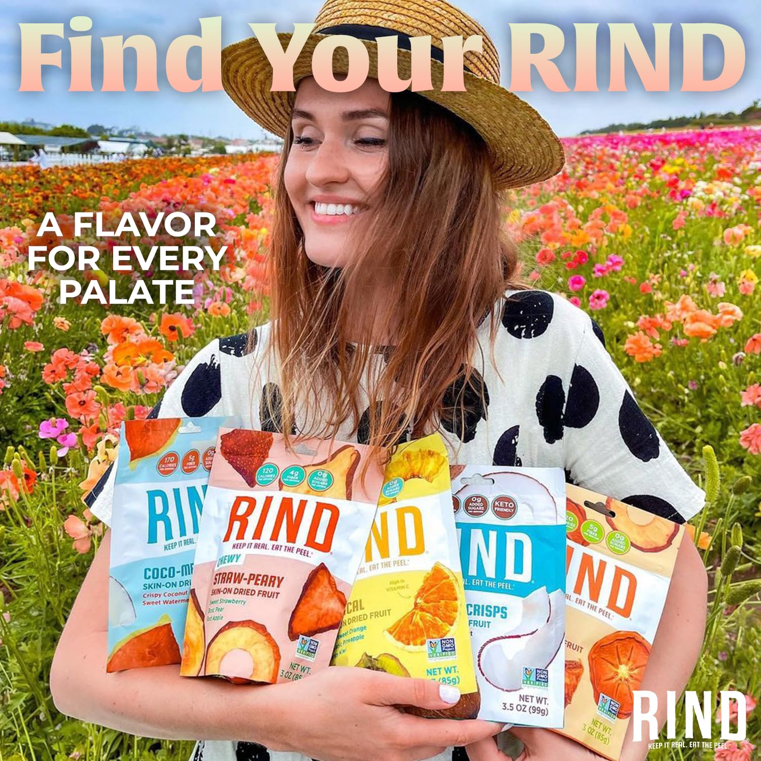 RIND Snacks All Natural Coconut Crisps - Unsweetened Dried Fruit Superfood, Low Carb High Fiber Keto Gluten Free Vegan Paleo Snack Chips - Perfect for Healthy On-the-Go Snacking, Office Lunch, and Travel - 3.5oz (3 Pack)