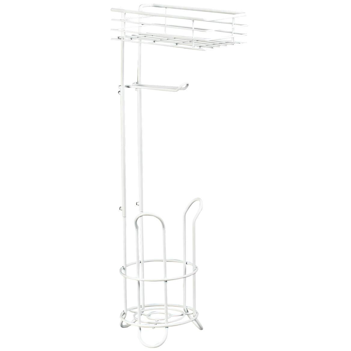 Fox Valley Traders Bathroom Essentials - 2-in-1 Toilet Paper Roll Holder with Phone Stand, Perfect for Small Bathrooms & Powder Rooms - Durable & Space-Saving Bath Accessory for Home, Apartment, RV