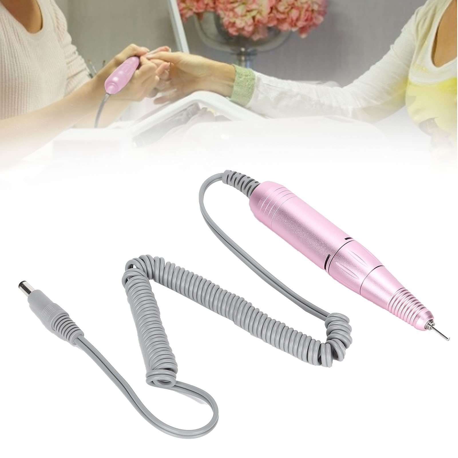 Professional Nail Drill Handpiece Replacement - Adjustable Speed Nail Polishing Machine Handle for Acrylic & Gel Nails - Perfect for Salon, Home Manicure & Nail Art