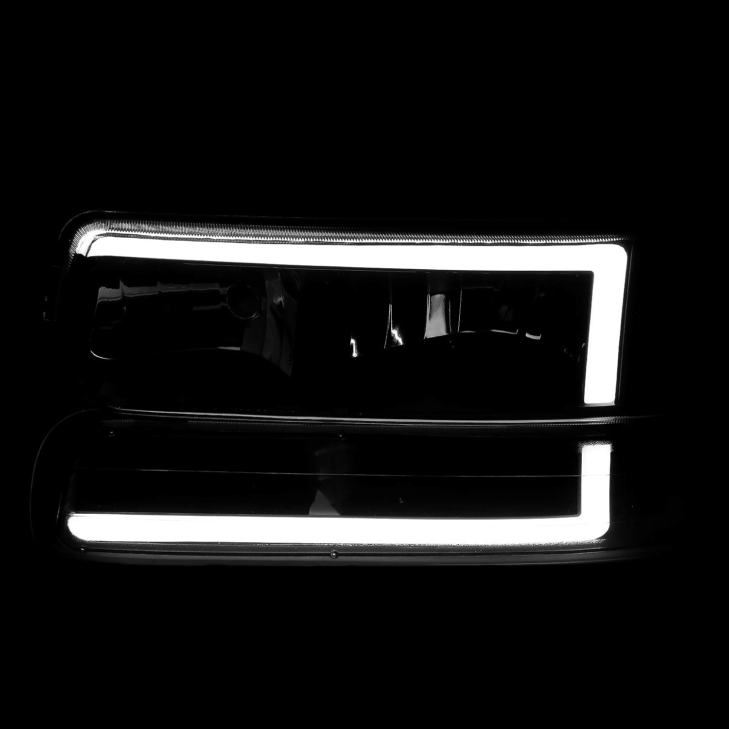 Spec-D LED Headlights & Bumper Lights for 1999-2002 Chevy Silverado - Off-Road Upgrade