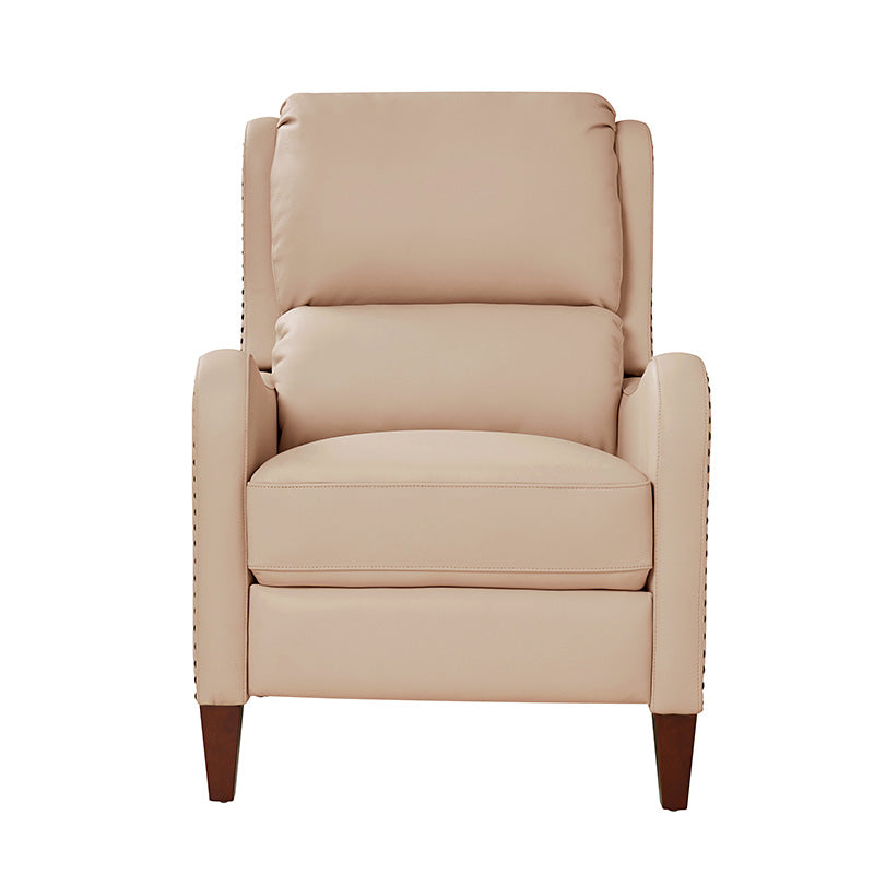 Deliat Genuine Leather Recliner Chair - Premium Comfort for Living Room, Home Theater & Office - Adjustable Footrest & Lumbar Support - Brown PU Leather Sofa for Relaxation & Entertainment