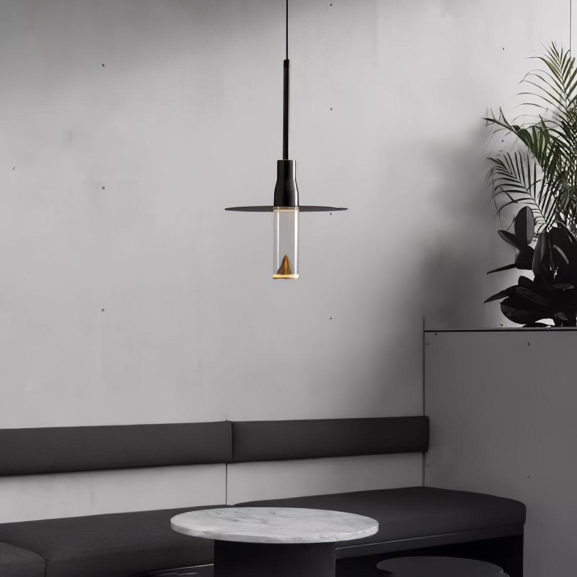 Modern Acrylic Hat Plate Pendant Light - Stylish Ceiling Lamp for Dining Room, Kitchen, Bedroom & Living Room Decor