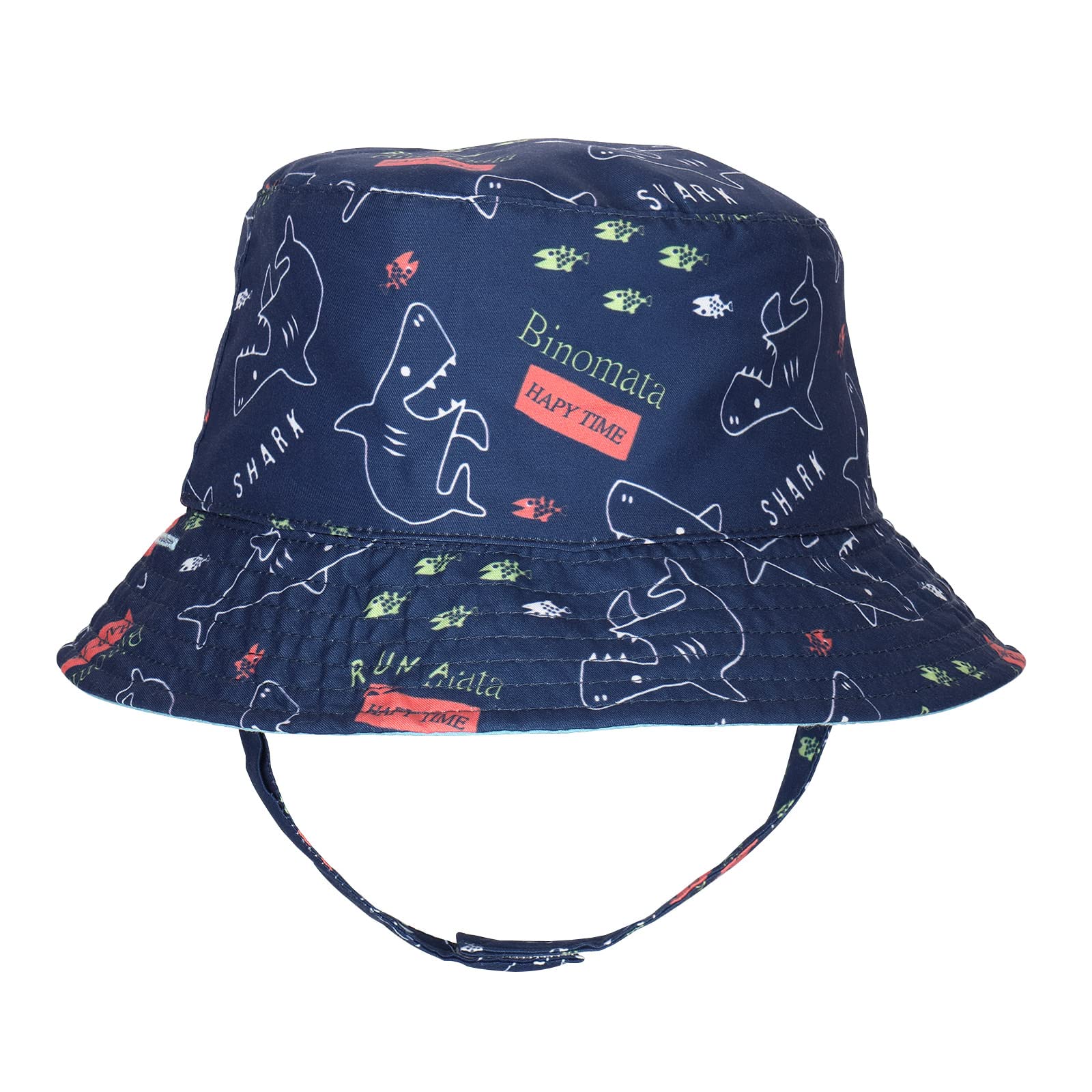 LAPOPNUT UPF 50+ Baby Sun Hat - Wide Brim Toddler Bucket Hat for Boys & Girls - Sun Protective Summer Beach Hat for Outdoor Play, Swimming, and Park Adventures
