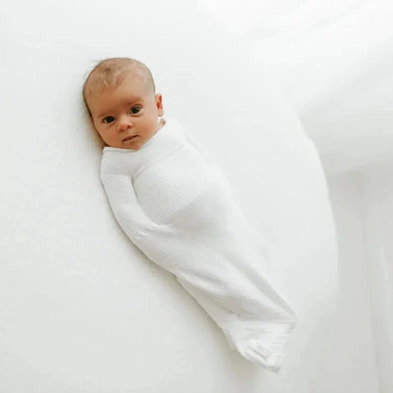 Swaddelini Air Light Swaddle Sleep Sack - Breathable Baby Wrap for Newborns, White - Perfect for Safe & Comfortable Sleep at Night and Naptime