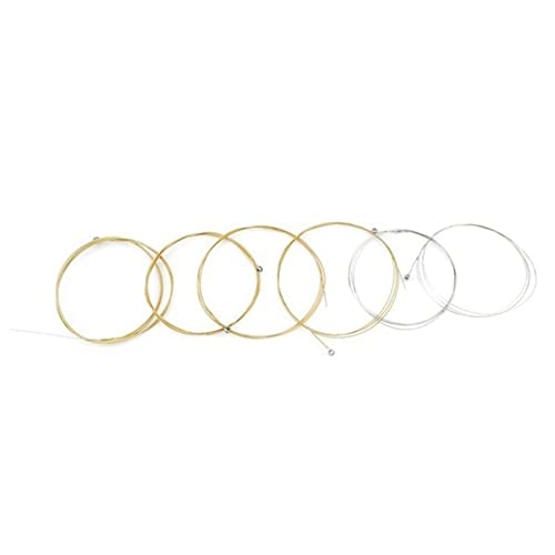 Best Acoustic Guitar Strings Set - Steel Strings for Beginners & Performers (Brass & Silver) | Durable & Easy to Install for Live Performances & Practice