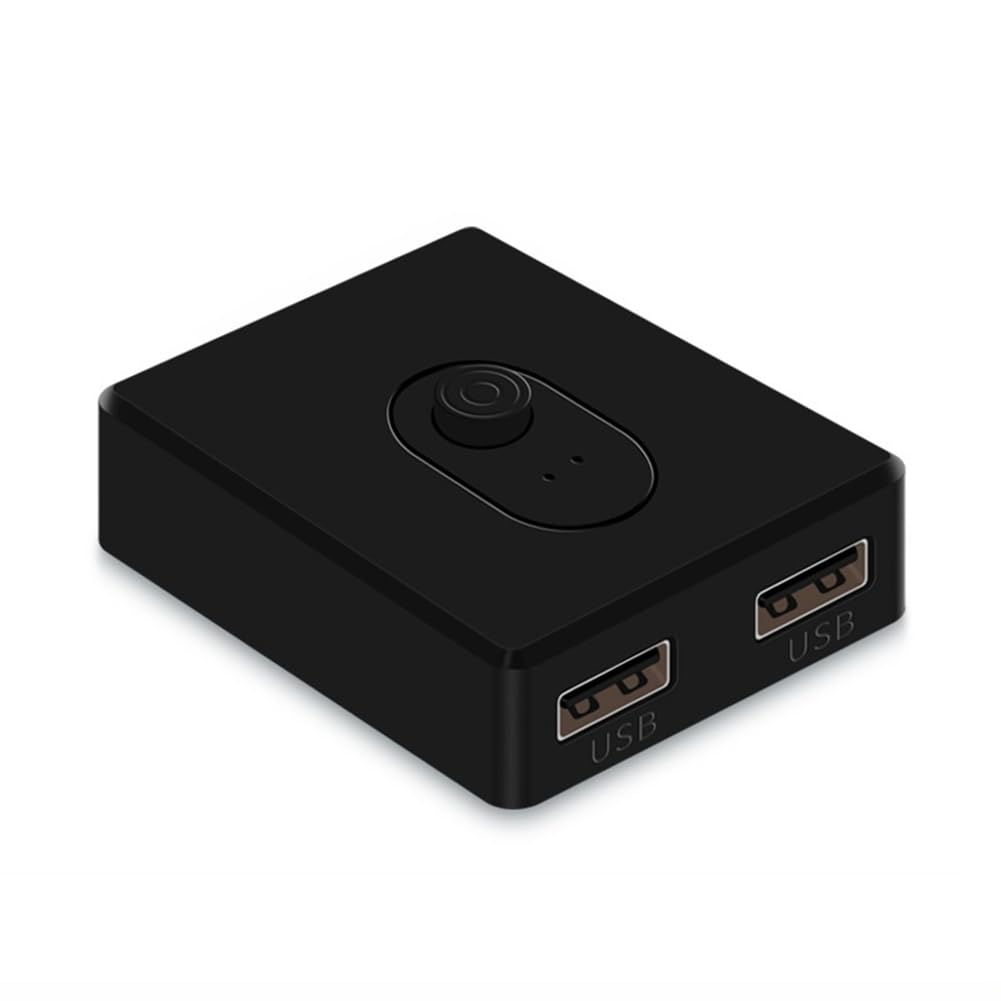 TsoLay USB 3.0 KVM Switch 1x2/2x1 - 2-Port HDMI Keyboard Mouse Switcher for PC, Laptop, Printer | High-Speed Data Transfer | Plug and Play | Compact Design | Perfect for Home Office & Gaming Setup