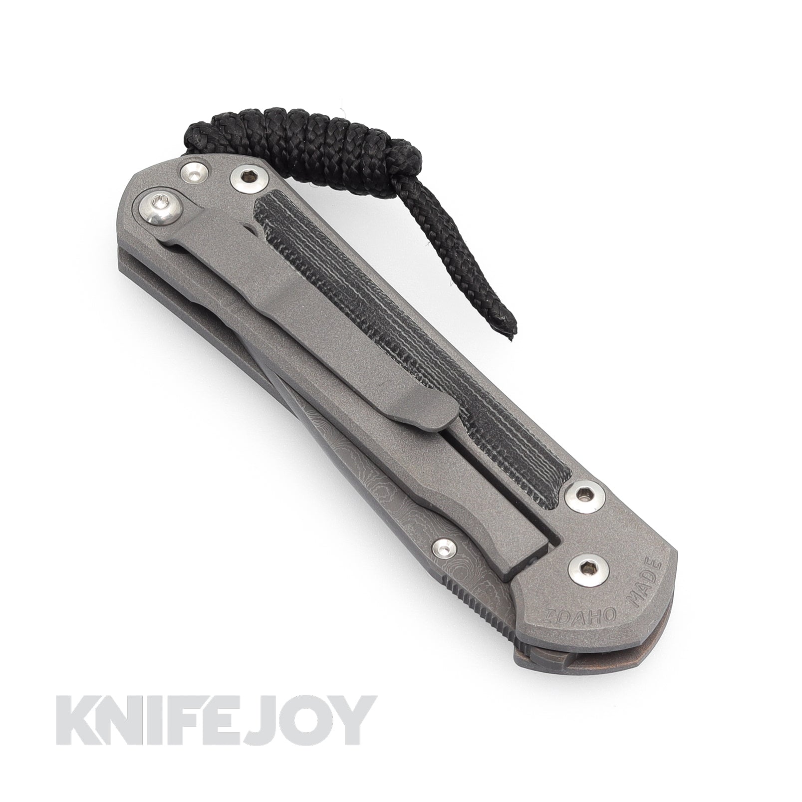 Chris Reeve Knives Small Sebenza 31 Folding Pocket Knife - Black Canvas Micarta Inlay & Raindrop Damascus Drop Point Blade - EDC, Outdoor, Camping, Survival Gear