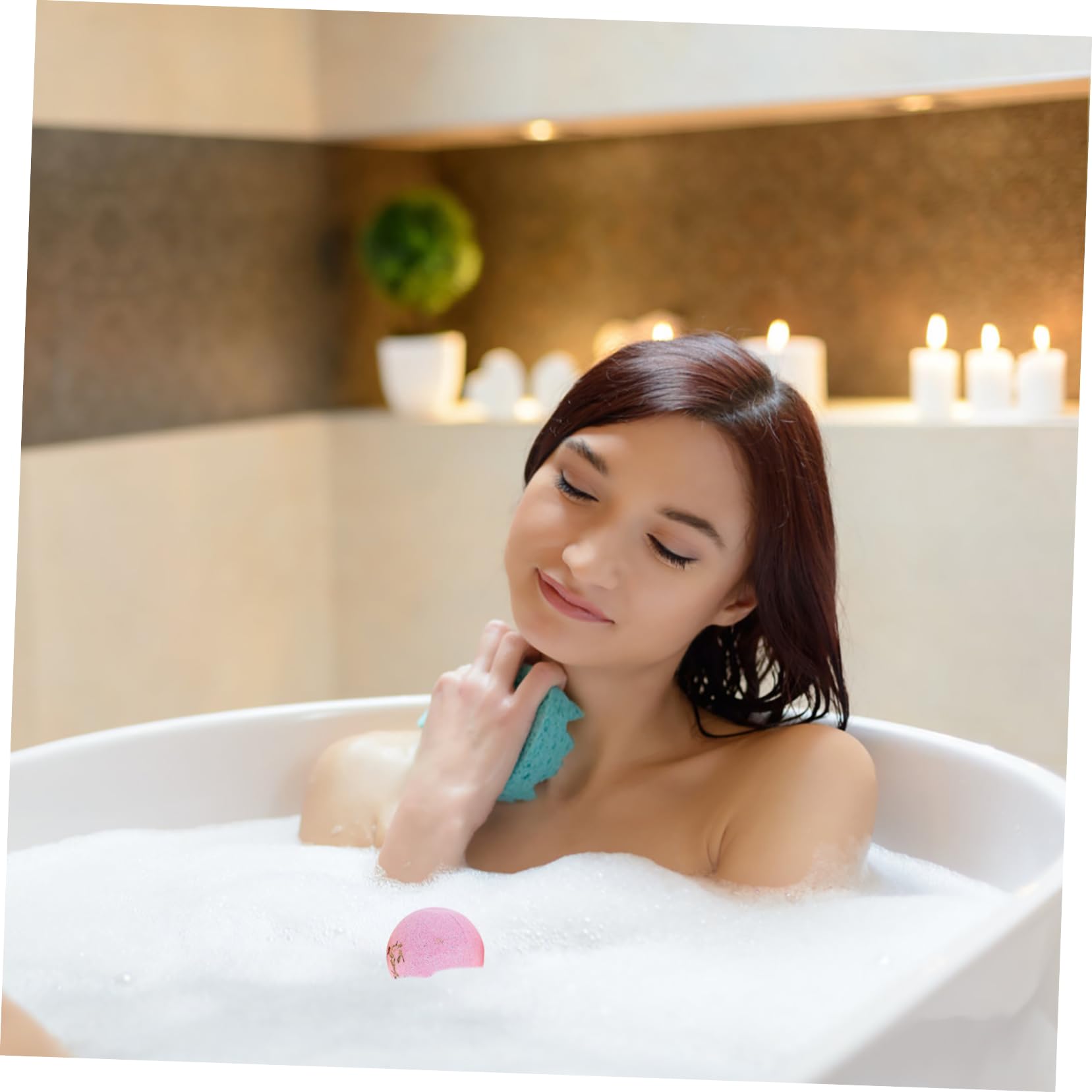 Luxury 9-Pack Bath Salt Bubble Balls for Spa, Moisturizing & Relaxing Bath Accessories - Portable Bath Bombs for Self Care, Gift Ideas & Home Spa Experience